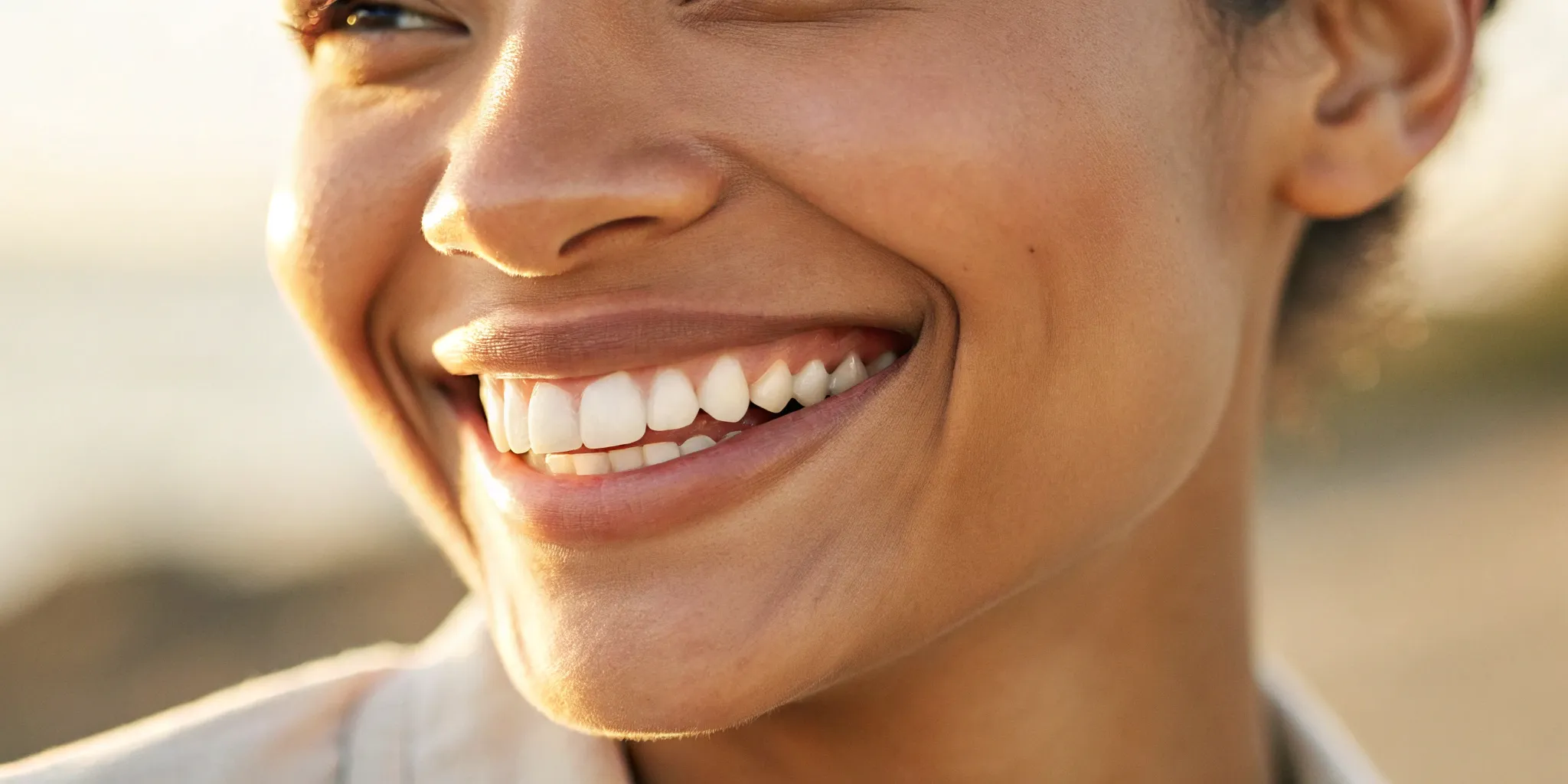 Confident smile after dental implants.