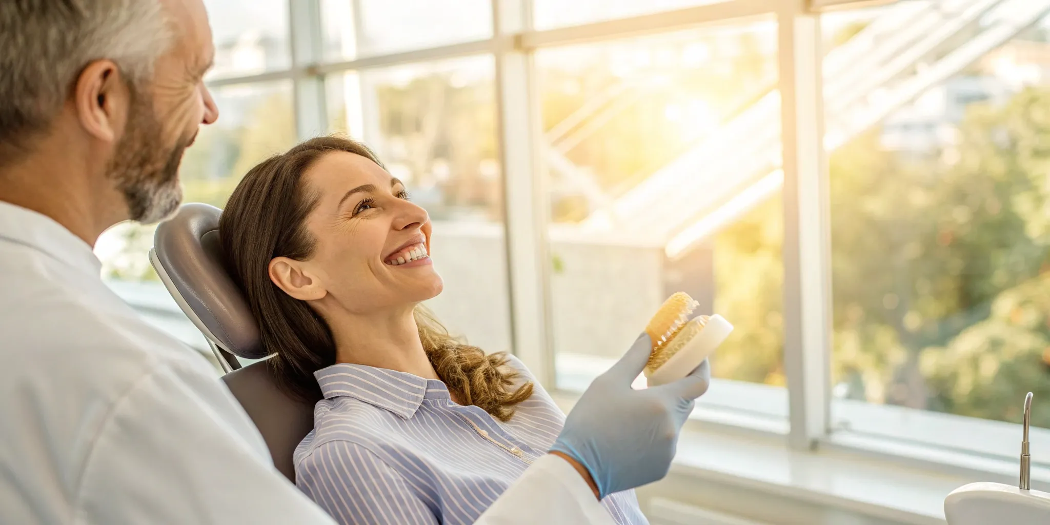Dental implants procedure consultation.